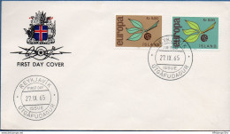 Island, Iceland 1965 Europa FDC Cept - 1965