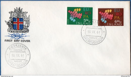 Island, Iceland 1961 Europa FDC - 1961