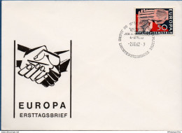 Liechtenstein 1962 Europa EFTA FDC 2002.2912 Folded Hands - 1962