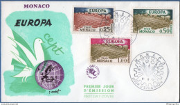 Monaco 1962 Europa Cept FDC Lower Values 2002.2849 - 1962