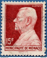 Monaco 1948 Prince Louis II 15 Fr, 1 Value Cancelled 2002.2830 - Usati