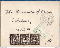 Britain Postage Due 3*2d 1960 MY 18 Local Letter Salisbury (Due Mark18/145, Universal 10/172) 2002.1642 - Postage Due