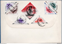 Lundy Europe 1961 Issue On FDC 7 Values Postmark 8 Dec 1961, British Cept Set On Frontside 2002.1638 - Ohne Zuordnung