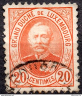 Luxemburg 1891 Grand-duke Adolphe 20 C Perf 11 1 Value Cancelled - 1912.2205 - 1891 Adolphe De Face