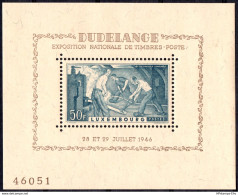 Luxemburg 1946 Düdelingen Ironworks Block Issue MNH - 1912.2224 - Eisenhütte - Usines & Industries