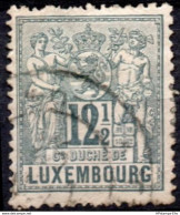 Luxemburg 1882 Wappenlöwe 12½ C 1 Value Cancelled - 1912.2203 - 1882 Allégorie