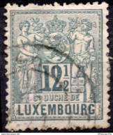 Luxemburg 1882 Wappenlöwe 12½ C 1 Value Cancelled - 1912.2203 - 1882 Alegorias