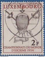 Luxemburg 1954 Fencing World Championship 1 Value Cancelled 2006.1976 - Scherma