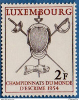 Luxemburg 1954 Fencing World Champioship 1 Value MNH 2006.1957 - Esgrima