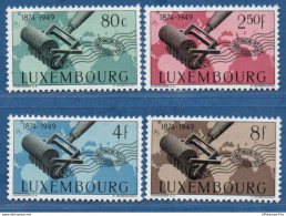 Luxemburg 1949 UPU 75 Years 4 Values MNH 2006.1928 Cancel, Obliterating Device - UPU (Wereldpostunie)