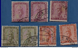 San Marino 1922 Goddess 2-10 C Color Shades 2 Values Cancelled - 2005.2633 - Used Stamps