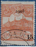 San Marino 1905 Monte Tirano 20 C 1 Value Cancelled - 2005.2628 - Used Stamps