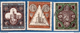 San Marino 1894 Inauguration Government Building Set 3 Values Cancelled - 2005.2619 Dull Printing - Oblitérés