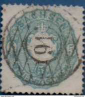 Sachsen, Saxony Germany, 1863 5 Ngr Blue-green - Cancel 91 - Kirchberg, 2005.1530 - Sachsen