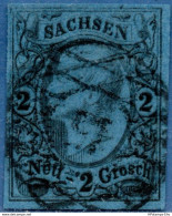 Germany Saxony 1855 Johann I - 2 Ngr Cancel 15 - Zittau -  2005,1512, Sachsen - Sachsen