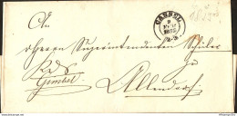 Germany Thurn & Taxis Cassel Zweiring Stempel Febr 1855 Nach Allendorf, Einkreis - 2004.0502 - Briefe U. Dokumente