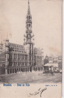 BELGIUM - Bruxelles Hotel De Ville - Undivided Rear - Very Good Bruxelles Depart Postmark 1901 - Cafés, Hotels, Restaurants