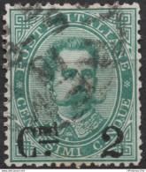 Italy 1891 Overprint 2c On 5c Cancelled 2010.2804 - Andere & Zonder Classificatie