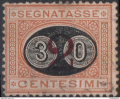 Italy 1890 Postage Due Overprint 30 C On 2c Cancelled 2010.2807 - Portomarken