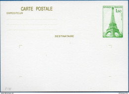 France 1982 Carte Paris - Tour Eiffel MNH 2009.0443 - Contes, Fables & Légendes
