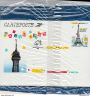 France 1989 Set Des Cartes (5) Panorama Paris Dans Couverture Originelle Pas Ouvert MNH - 2009.0439 - Karten/Antwortumschläge T