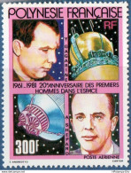 French Polynesia 1981 20 Year Man In Space 1 Value  - 2008.2808 - Gagarin, Sheppard - Oceania