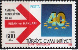 Turkey 1989 Europe Council 40 Year TR89-06 - 1989