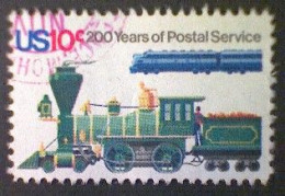 United States, Scott #1573, Used(o), 1975, New And Old Locomotives, 10¢, Multicolored - Used Stamps