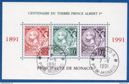 Monaco 1991 Centennial Monegascan Stamps Block Cancelled 2011.0668 - Inverno1988: Calgary