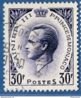 Monaco 1955 Prince Rainier III 30 Fr Cancelled 1 Value 2011.0618 - Gebraucht