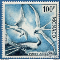 Monaco 1955 Sterna Dougalii 100 Fr Airmail Stamp Perf.14, 1 Value Cancelled 2011.0588 Roseate Tern, Rosenseeschwalbe - Zwaluwen