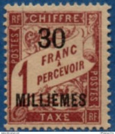 Alexandria French Postage Due 1927 30 Milliemes On French Dues MH 2104.1253 - Unused Stamps