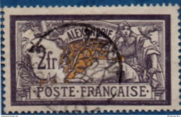 Alexandrie, 1902 2 Fr  Cancelled 1 Stamp 2104.1238 - Usados