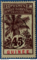 French Guinea 1906 45 C Palm Tree Cancelled 1 Stamp 2104.1035 Guinée Français - Oblitérés