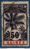 French Guinea 1906 50 C Palm Tree Cancelled 1 Stamp 2104.1036 Guinée Français - Oblitérés
