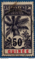 French Guinea 1906 50 C Palm Tree Cancelled 1 Stamp 2104.1036 Guinée Français - Gebraucht