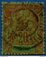 Diego Suarez 1892 20 C 1 Stamp Cancelled 2104.1021 - Used Stamps