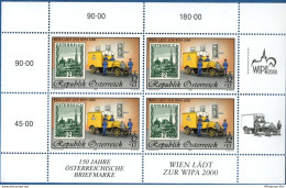 Austria 1998 Historic Parcel Trolley MNH 2104.0616 WIPA, Stamp On Stamp 1929 - Poste