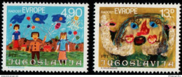 Jugoslavia 1980 Joy In Europe - Child Drawings 2 Values MNH 2104.0407 - Autres & Non Classés