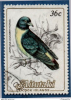 Aitutaki 1984 White-breasted Woodswallow 36c, 1 Value  Cancelled 2104.0507 - Zwaluwen