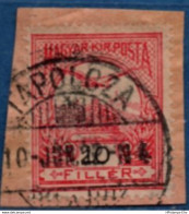 Tapolcza Hungary 1910 Full Cancel On 10 Fil Turul 2102.201t Tapolca - Poststempel (Marcophilie)