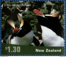 Penguins 2001 New Zealand $ 1.30 1 Value MNH Snares Crested Penguin, 2102.1306 Pinguin - Pingouins & Manchots