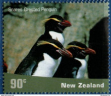 Penguins 2001 New Zealand 90 C 1 Value MNH Snares Crested Penguin, 2102.1305 Pinguin - Penguins