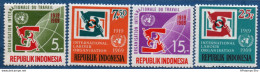 Indonesia 1969, ILO Labor Organisation 4 Stamps MNH 2105.2439 OIT, - IAO