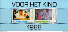 Suriname 1988 Child Wellfare Block MNH 2108.2275 - Autres & Non Classés