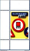 Suriname 2004 Traffic Sign - Trucks On Road Not Allowed 1 Value MNH - Andere (Aarde)