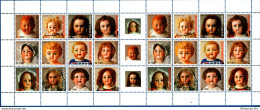 Suriname 2003 Children's Dolls Full Sheet Woth Gutters MNH - Dolls