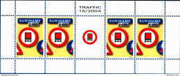 Suriname 2004 Traffic Sign - Trucks Not Allowed Sheetlet MNH - Altri (Terra)