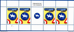 Suriname 2004 Traffic Sign - Bridleway Sheetlet MNH Horse-riding On Road Allowed - Sonstige (Land)