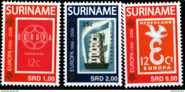 Suriname 2006 Cept 50 Year 3 Values MNH Stamp Reproductions Of 1956, 1957, 1958 - 2006